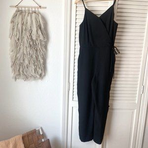 Strappy Black Crop Jumpsuit LOFT